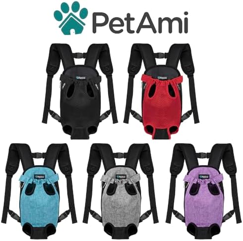 PetAmi Dog Carrier Backpack, Adjustable Pet Cat Front Carrier Backpack