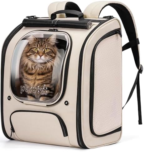 Pecute Cat Backpack Carrier, Large Space Cat Bubble Backpack