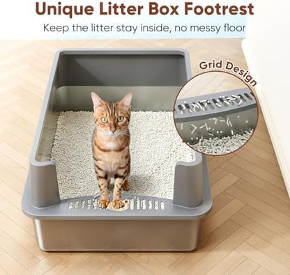 Extra Large Stainless Steel Litter Box