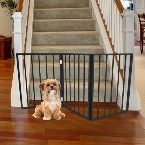 Pet Gate - 3-Panel Indoor Foldable Dog Fence