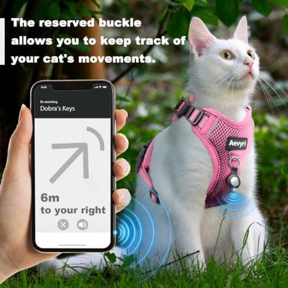 Cat Harness and Leash for Walking, The Upgrade Can be Adjusted in Four