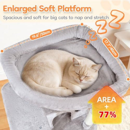 Taoqimiao Heavy Duty Cat Tree, 73In Sturdy Cat Tower
