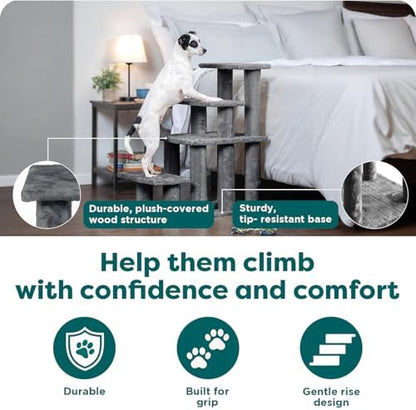 Furhaven Steady Paws Multi-Step Pet Stairs