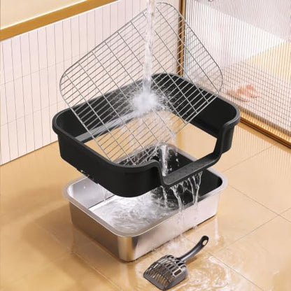 Stainless Steel Sifting Litter Box