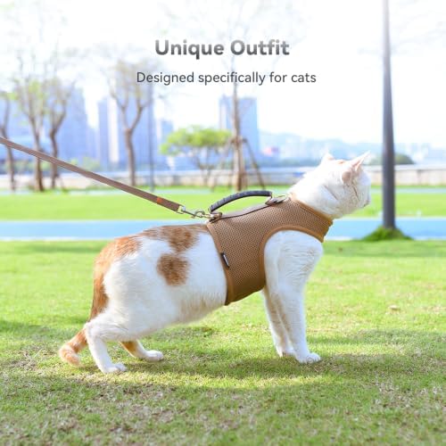Cat Harness and Leash Set for Walking Escape Proof, Extra Large