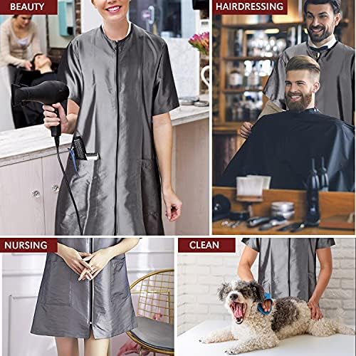 Noverlife Round Neck Pet Grooming Smock