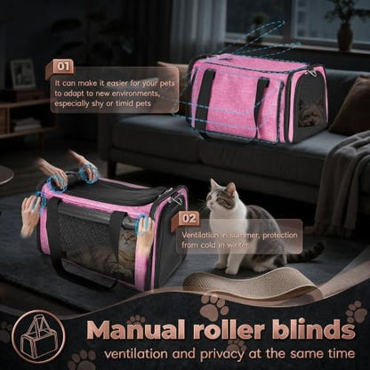 YUDODO 2 Packs 25 lbs Soft Sided Pet Carrier