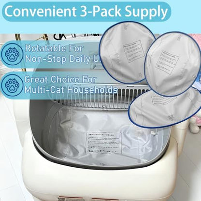Cat Litter Box Liners for PARUUNTYS Self Cleaning Litter Box