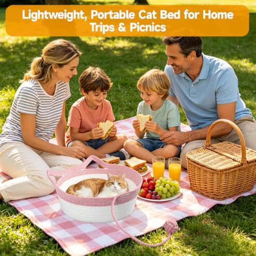 Cat Bed, Cotton Rope Instinct Basket