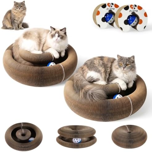 Cat Scratcher Cardboard, Kitty Curls Cat Toy
