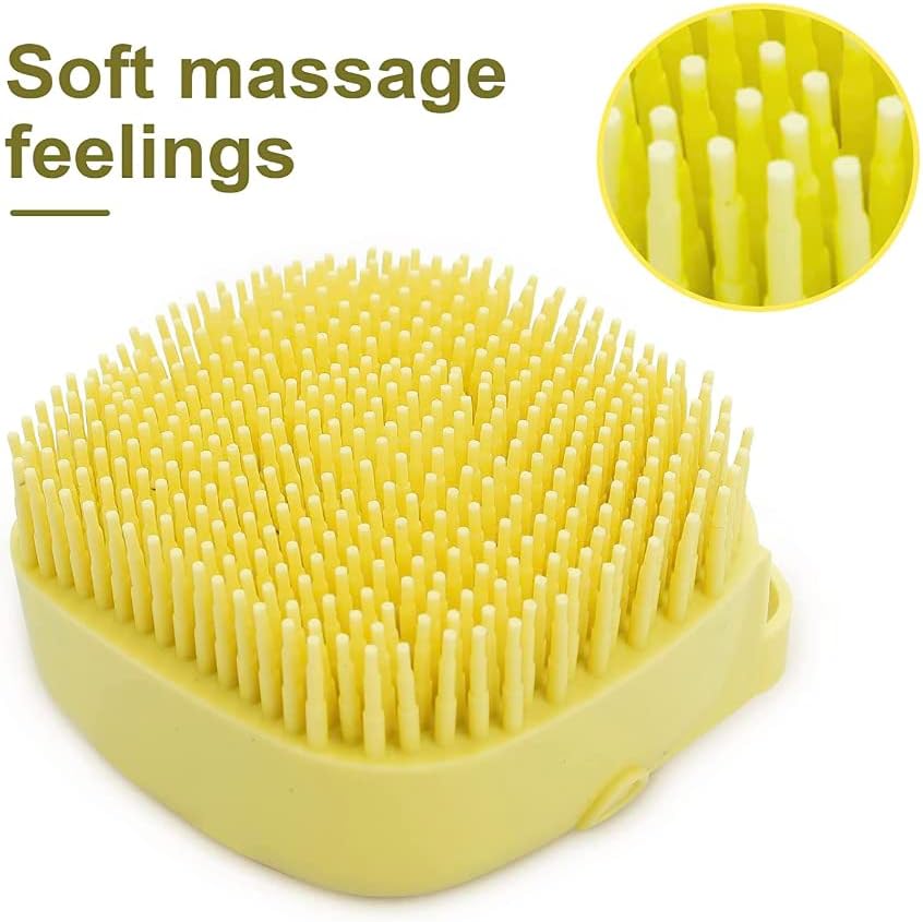 Pet Bath Massage Brush Puppy Dog Cat Grooming Cleaning Soft
