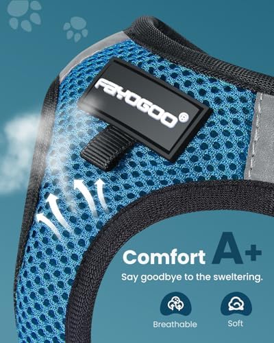 FAYOGOO Cat Harness and Leash Set, Escape-Proof Step-in Vest