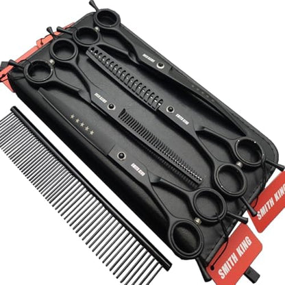 7.0 inches Professional Dog Grooming Scissors Set Straight & thinning & Curved