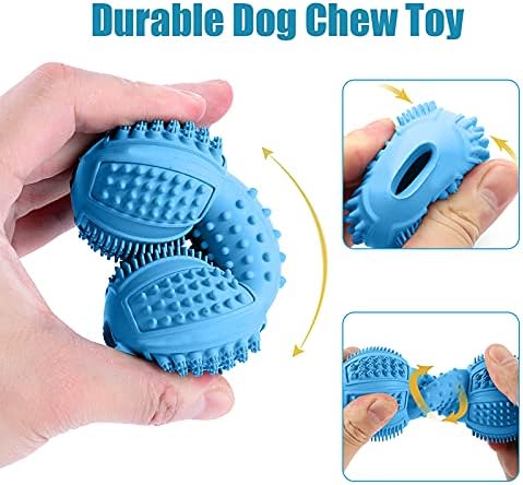 LUKITO Dog Chew Toys 3 Pack for Aggressive Chewers, Tough Toys