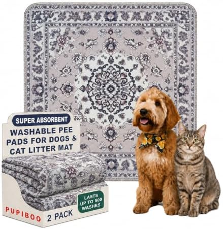 PUPIBOO Washable Pee Pads for Dogs and Cats