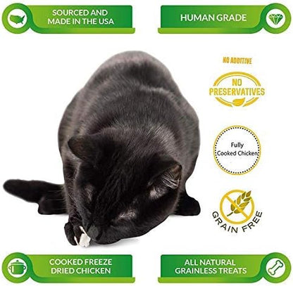 LIFE ESSENTIALS BY CAT-MAN-DOO Freeze Dried Chicken Little's for Dogs & Cats -5 oz (4) Pack