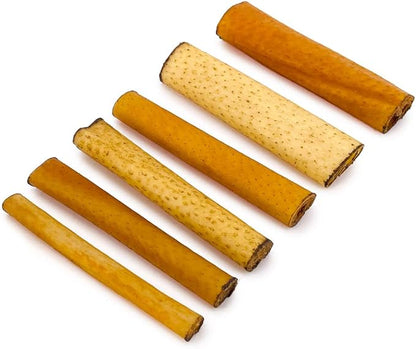 ValueBull USA Pig Skin Retriever Rolls, 4 Inch, Smoked, 25 Count - Premium USA Pork Hide Dog Chews, One-Piece, Easy Digestion, High Protein