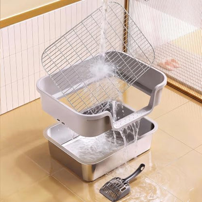 Stainless Steel Rabbit Litter Box