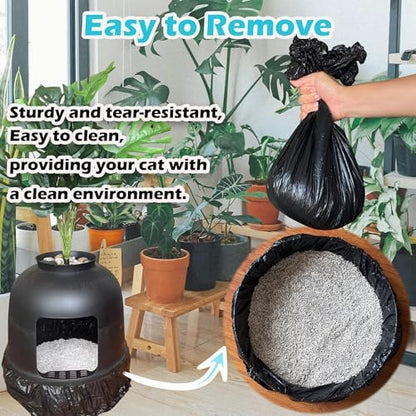 50 Pack Litter Box Liners Compatible
