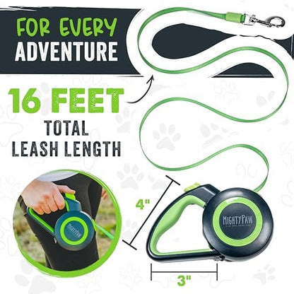 Mighty Paw Retractable Dog Leash 2.0, 16 Ft,