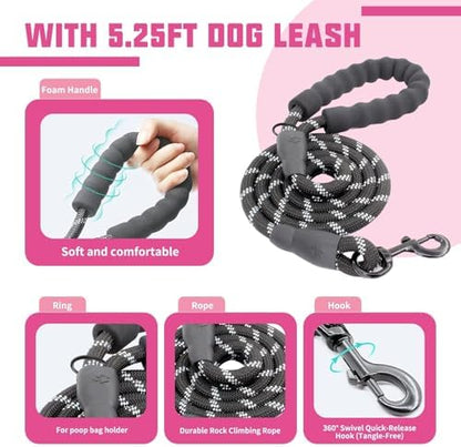 AUROTH Dog Harness for Large Dogs No Pull Tactical Harness and Leash Set