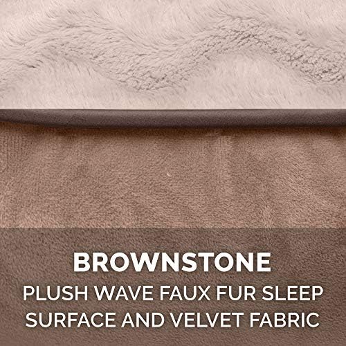 Furhaven Cooling Gel Dog Bed for Large/Medium Dogs w/ Removable Bolsters &