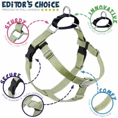 2 Hounds Design Freedom No Pull Dog Harness, 1 inch LG