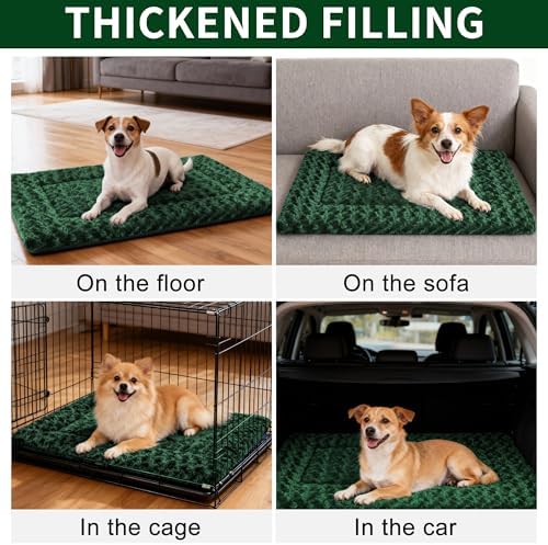 Dog Bed Mat - Comfortable Kennel Pad, Soft Support