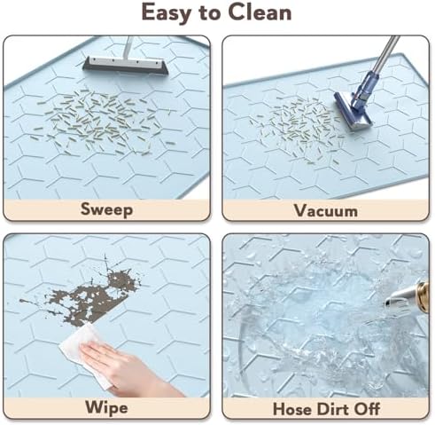 Garoopion Silicone Cat Litter Mat 34×22 inch