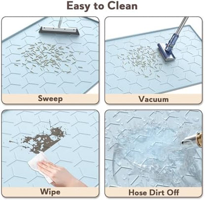Garoopion Silicone Cat Litter Mat 34×22 inch