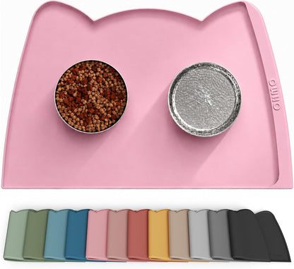 Silicone Pet Feeding Mat – Waterproof Non-Slip Bowl Mat, 36 Options