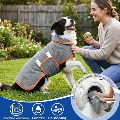 Bienbee Dog Bathrobe, Super Absorbent