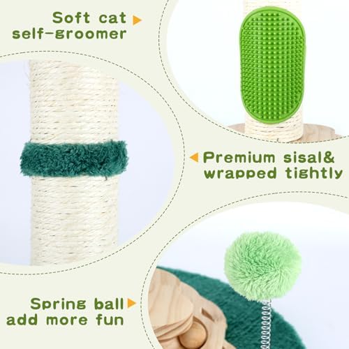 25.6inches Tall Cat Scratching Post, Cute Cat Scratching Post