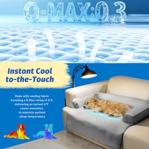 WATANIYA PET Cooling Dog Bed, Washable Cooling Mat
