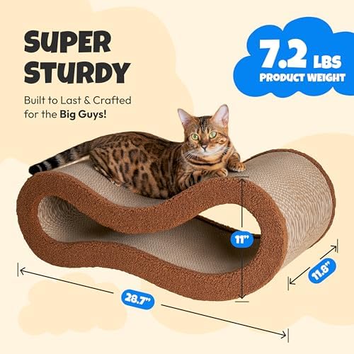 Cloud Lounge Cat Scratching Pad, Reversible Scratch Board