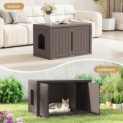Cat Litter Box Enclosure, Covered Cat Litter Box
