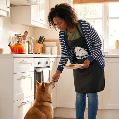 4Pack Dog Grooming Aprons with 2 Pockets Adjustable Grooming Smock