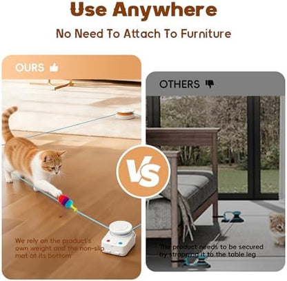 Interactive Cat Toy for Indoor Cat, Automatic Treadmill for Exercise