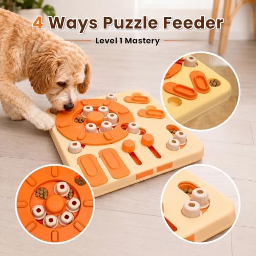 Dog Puzzle Toy, 4-Level Interactive Dog Toys