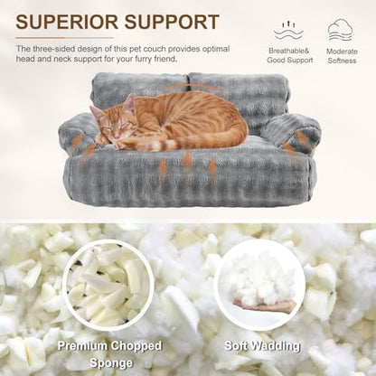 Cat Couch Bed, Cute Pet Sofa for Indoor Cats