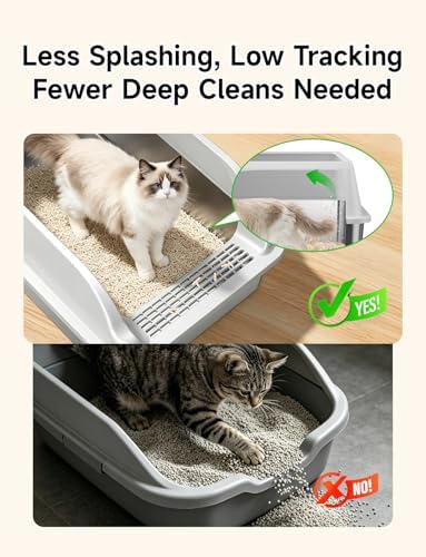 2PACK Stainless Steel Litter Boxes