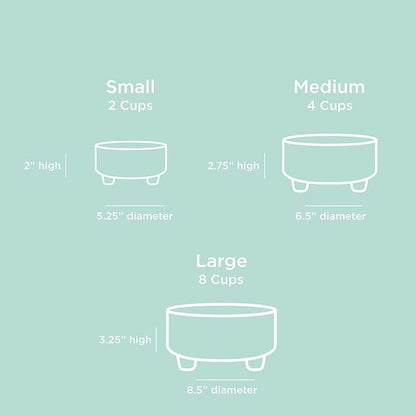 Waggo Uplift Ceramic Dog Bowl for Small Medium and Large Breeds - Heavyweight and Durable Pet Food and Water Dish Crock, Dishwasher Safe, Modern, Elevated Feeder (Black, Medium)