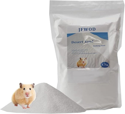 Hamster Bath Sand, 7.7lb Dust Free Desert Sand or Potty Litter Sand for Hamster Chinchillas Gerbil Syrian Mice Small Animals