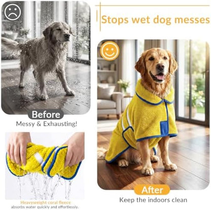 Bienbee Dog Bathrobe, Super Absorbent