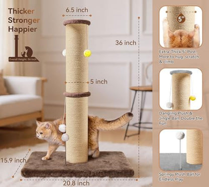 5-Inch Sisal Cat Scratching Post