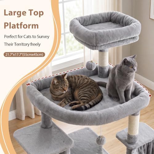 Gitelsnour 78.7'' Cat Tree Tower, 4 Cat Condos