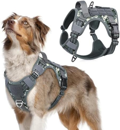 rabbitgoo Tactical Dog Harness for Medium, No Pull Military Service Vest