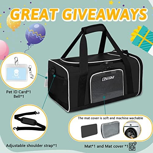 Petskd Small Pet Carrier 18" L x 13" W x 9.5" H Airline Approved