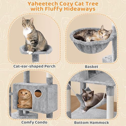 Yaheetech 73in Cat Stand, Large Cat Tree