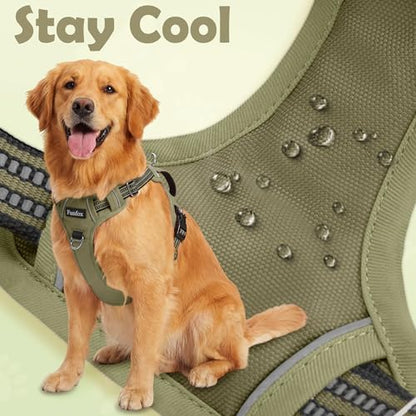 Funfox Dog Harness No Pull, Adjustable Pet Vest Harness, Super Soft Material